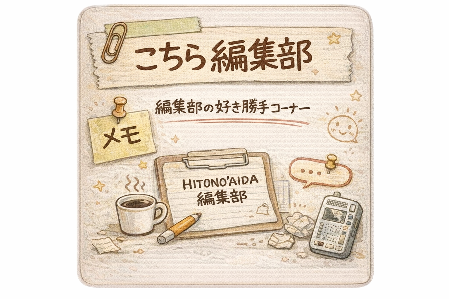 こちら編集部！