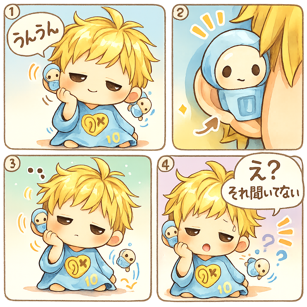 キキマシェン4コマ