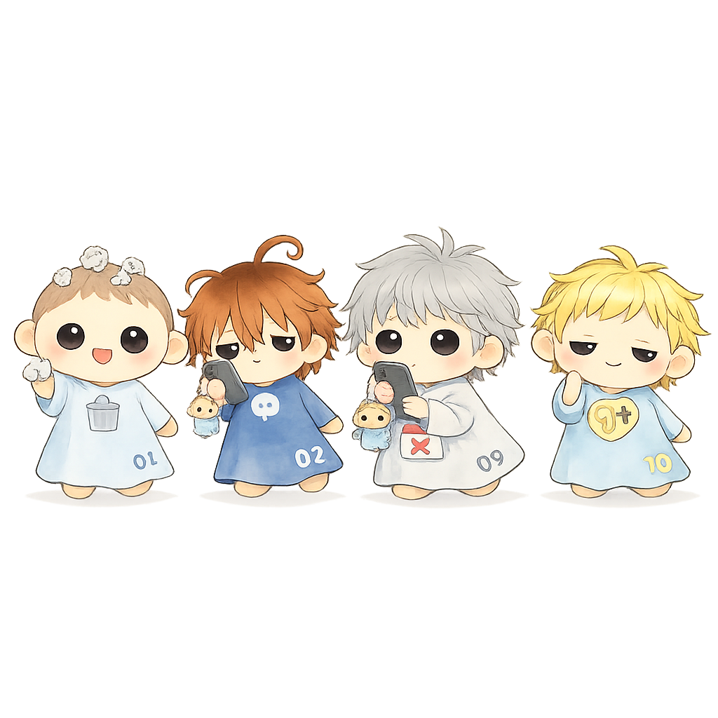 小人たちの集合イラスト